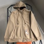 Burberry Coat Black Cotton Pure Autumn Winter Embroidery