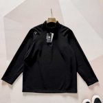 Descente Long-Sleeved Blue Quick-Drying Fabric Twill Smooth To The Touch