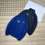 Prada Coat Blue Polyester Fiber Daily Commute High-End Quality Autumn