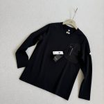 Descente Long Sleeves Black Daily Commute Autumn