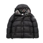 Burberry Outerwear Red Cashmere Feather Duck Down Nylon Fabric Spring Autumn Winter Slim Fit