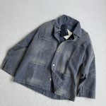 Prada Outerwear Ash Cotton Polyester Enzyme Washing Crisp Silhouette