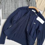Lacoste T-Shirts Red Cable Knit Fresh And Clean Youthful Energy Sophistication Autumn Winter