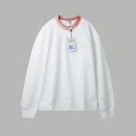 Burberry Long-Sleeved Sweatshirt Red Cotton Autumn Winter Embroidery