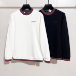 Gucci Hoodies Red Ribbed Fabric Embroidery Patch