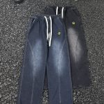 Stone Island Pants Red Minimalist American Style Autumn Winter