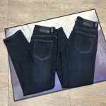 Hazzys Pants Blue Cotton Denim Suitable For All Seasons Autumn Patch