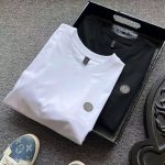 Fendi Short-Sleeved T-Shirt Red Cotton Long-Staple Mercerized Mulberry Silk Silky Smooth