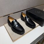 Prada Leather Shoes Color Cowhide Patch