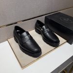 Prada Leather Shoes Color Cowhide Patch