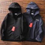 Helly Hansen Coat Black Nylon Fleece Autumn Winter