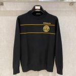 Versace Sweater Ash Wool Blend Easy To Match Autumn Winter