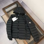 Moncler Outerwear Black Down Suitable For All Seasons Autumn Early