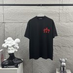 Chrome Hearts Short-Sleeved T-Shirt Black Cotton Spring Summer
