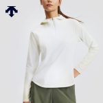 Descente Midi Skirt Red Polyester Clean Lines Minimalist Style Daily Commute