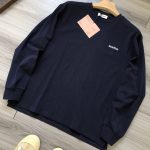 Miu Long-Sleeved T-Shirt Red Cotton Pure Embroidery