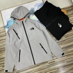 The North Face Outerwear Red Simple Style Daily Commute Outdoor Windproof Spring Autumn Embroidery Multiple Splicing Cuffs