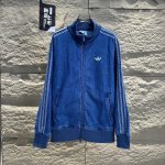 Adidas Outerwear Red Denim Exquisite Workmanship Street Style