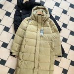 Descente Overcoat Black Feather Goose Down Polyester Fiber Winter