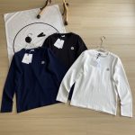 Moncler Long-Sleeved T-Shirt Red Cotton Pure Mercerized Simple Design Autumn Winter