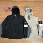Stone Island Jacket Red Nylon Exquisite Workmanship Street Style
