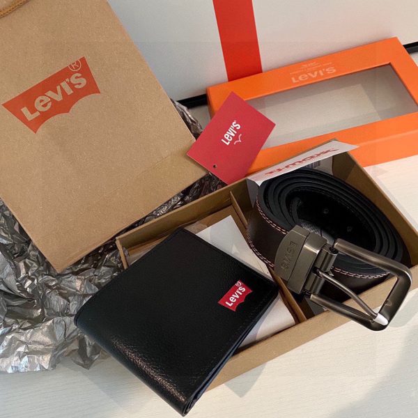 Levi'S Belts Red Eva Genuine Leather