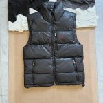 Ralph Lauren Outerwear Red Duck Down Nylon Fleece Winter Embroidery