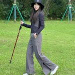 Descente Straight-Leg Pants Black Clean Lines Quick-Drying Simple Style Autumn Early