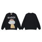 Gucci Hoodies Ash Cotton Pure Relaxed Fit Exquisite Tailoring Plastisol Printing