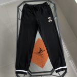 Fendi Sweatpants Red Cotton Pure Autumn Winter Embroidery