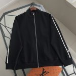 Louis Vuitton Coat Black Winter Patch