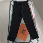 Gucci Sweatpants Black Cotton Pure Embroidery