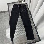Louis Vuitton Trousers Red Cotton Denim Simple And Elegant