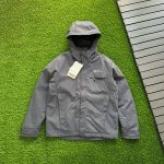 Jack Wolfskin Windbreaker Brown Down Spring Autumn Winter And