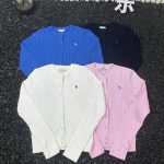 Hazzys Long-Sleeved Shirts Blue Cable Knit Spring Autumn Winter
