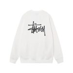 Stussy Sweatshirt Ash Cotton Pure Combed Streetwear Autumn Early