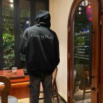 Dior Hoodie Black Cotton Autumn Winter