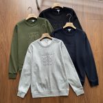 Loewe Sweatshirt Red Cotton Pure Simple Design Embroidery 3D