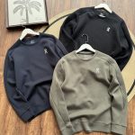 Fila Sweatshirt Green Cotton Relaxed Fit Simple Design Autumn