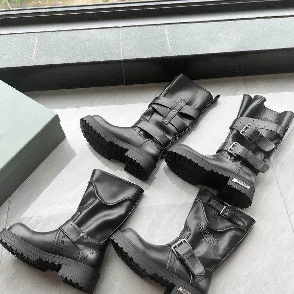 Balenciaga Long Boots Red