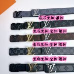 Louis Vuitton Belt Red Cowhide