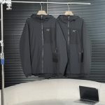 Archaeopteryx Coat Black Down Nylon Sturdy And Durable Adjustable Drawstring