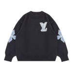 Louis Vuitton Sweater Blue Wool Blend Jacquard