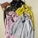 Descente Jacket Red Nylon Spandex Fleece Simple Design Light Outdoor Autumn Winter