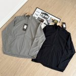 Lululemon Coat Red Eva Autumn Three-Proof Fabric Zippered Pocket