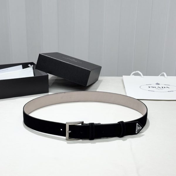 Prada Leather Belt Suede