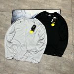 Descente Long-Sleeved Shirt Red Microfiber Fleece Quick-Drying Daily Commute Breathable Sports Autumn Winter Patch