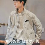 Nike Outerwear Black Woven Fabric Exquisite Workmanship Spring Autumn