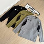 Descente Long Sleeves Red Smooth To The Touch Urban Commuting Autumn Winter Patch