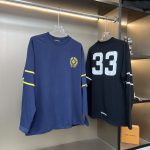 Chrome Hearts Long Sleeves Blue Cotton Silk